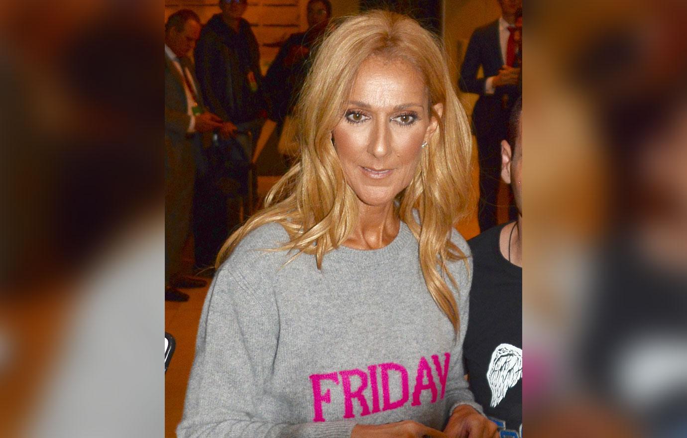 Celine Dion Wears Bright Pink Sweats