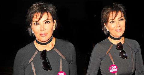 //kris jenner wardrobe malfunction nip slip dress pp