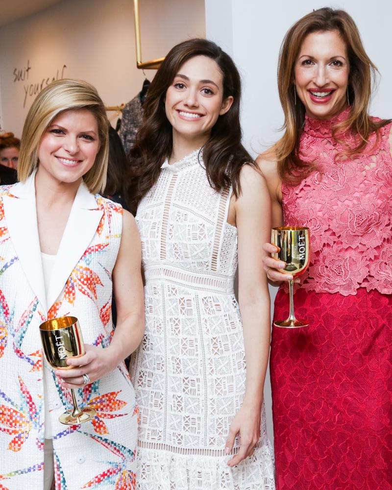 //CNN Anchor Kate Bolduan Actress Emmy Rossum Actress Alysia Reiner celebreate Women of Substance at Of Mercer Boutique in New York City