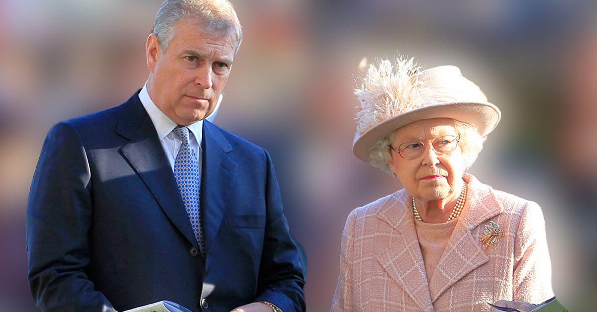 Photo of Prince Andrew and Queen Elizabeth