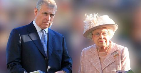 Photo of Prince Andrew and Queen Elizabeth