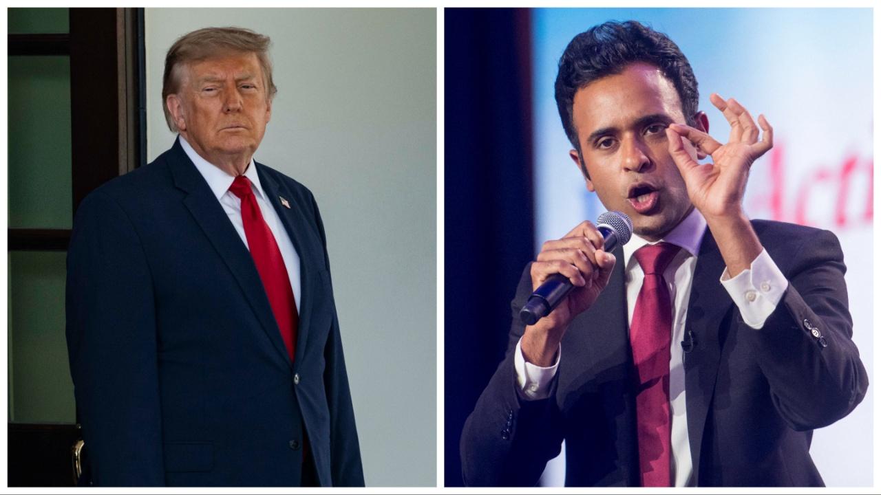 Donald Trump and Vivek Ramaswamy