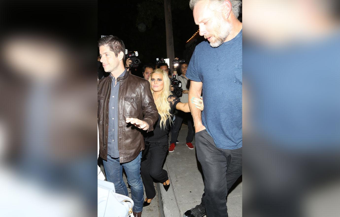 jessica simpson drunk wild night eric johnson birthday party