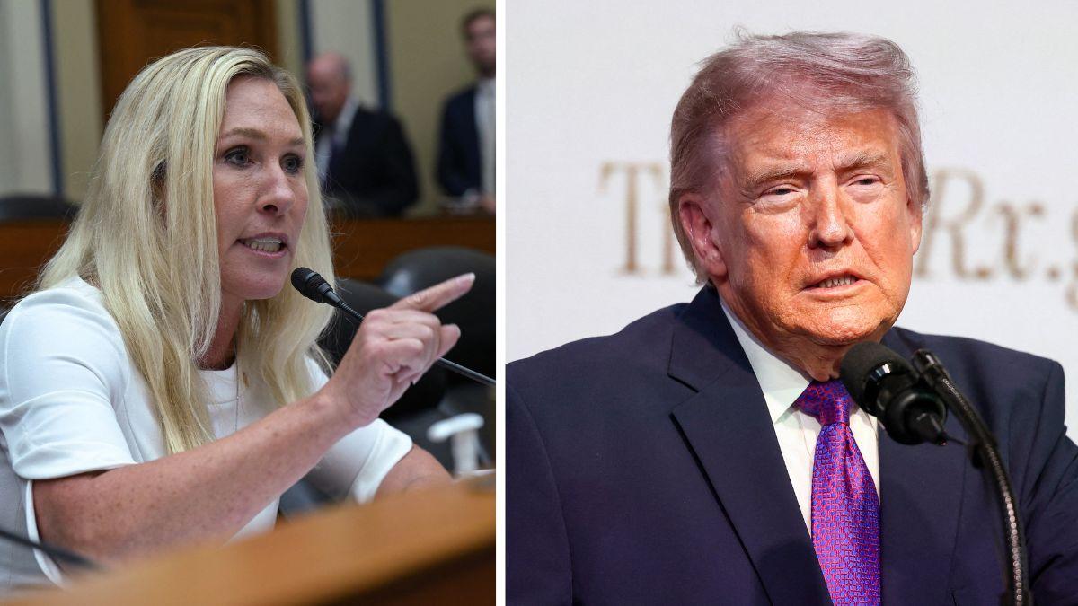 Photo of Marjorie Taylor Greene and Donald Trump