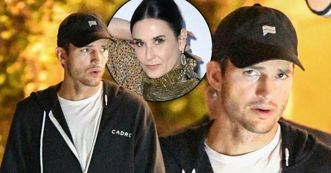Ashton Kutcher Looks Angry After Demi Moore Accusations