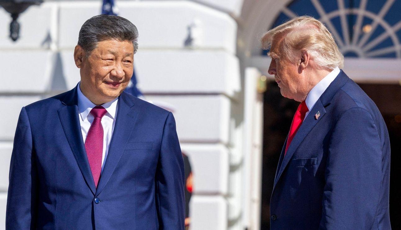 Photo of Donald Trump, Chinese President Xi Jinping