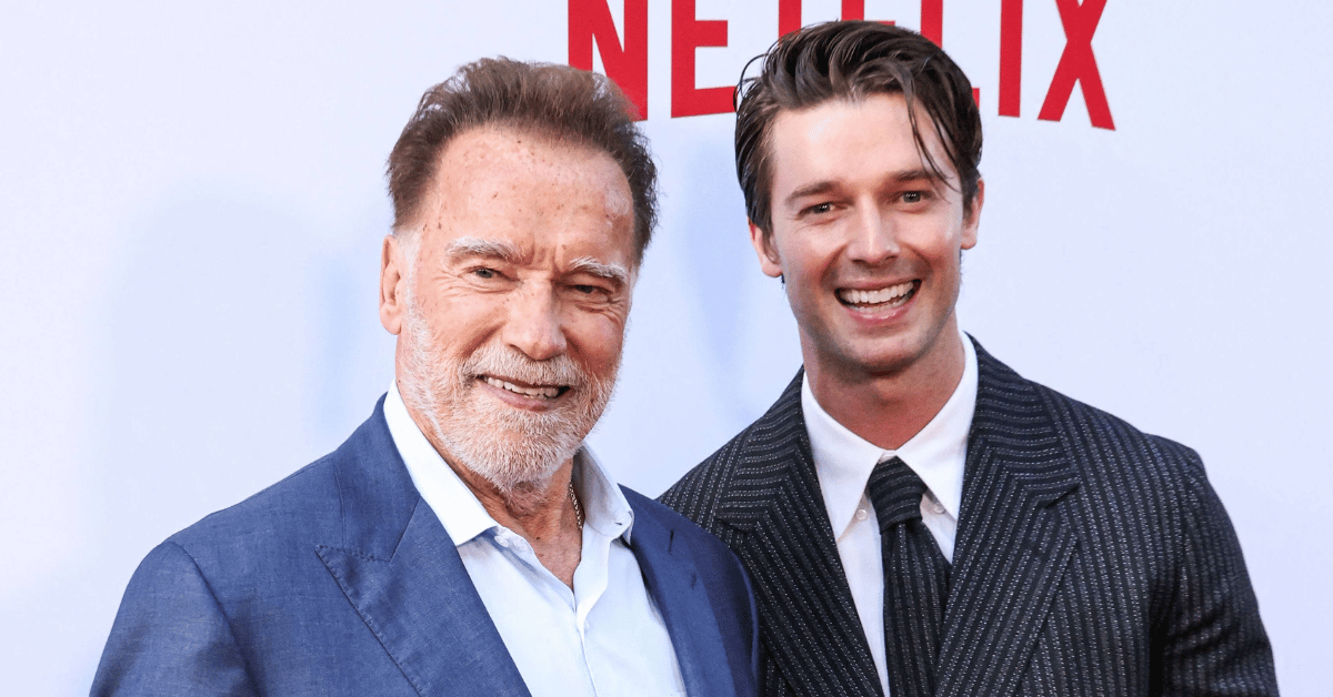 Photo of Arnold and Patrick Schwarzenegger