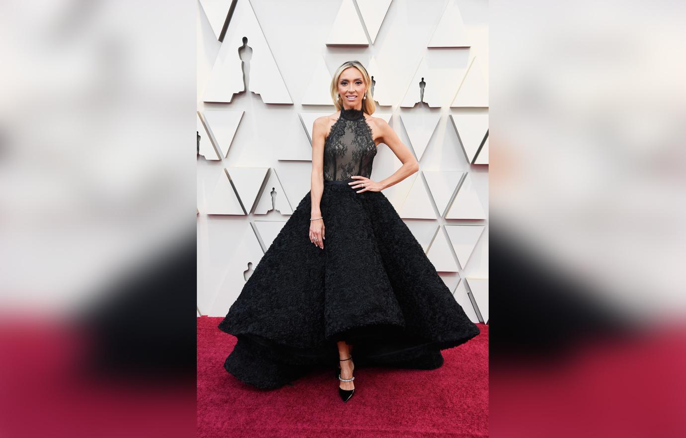 Scary Skinny Giuliana Rancic's Oscar Dress Collarbone Sticks Out At