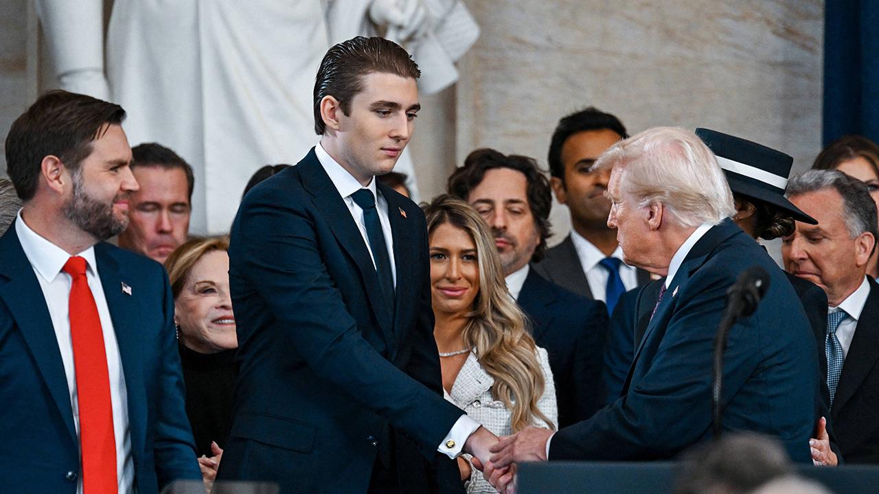 Photo of JD Vance, Barron Trump, Donald Trump