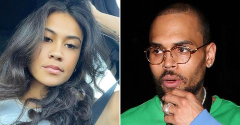 chris brown alleged baby mama seen first time giving birth