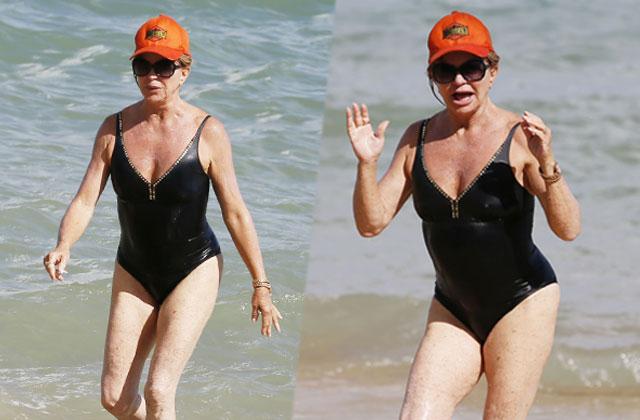 Sexy At 70 Goldie Hawn Is Dripping Wet In Hawaii