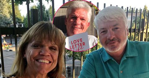 Main, Amy Roloff and Chris Marek pose for a photo. Inset, Matt Roloff.