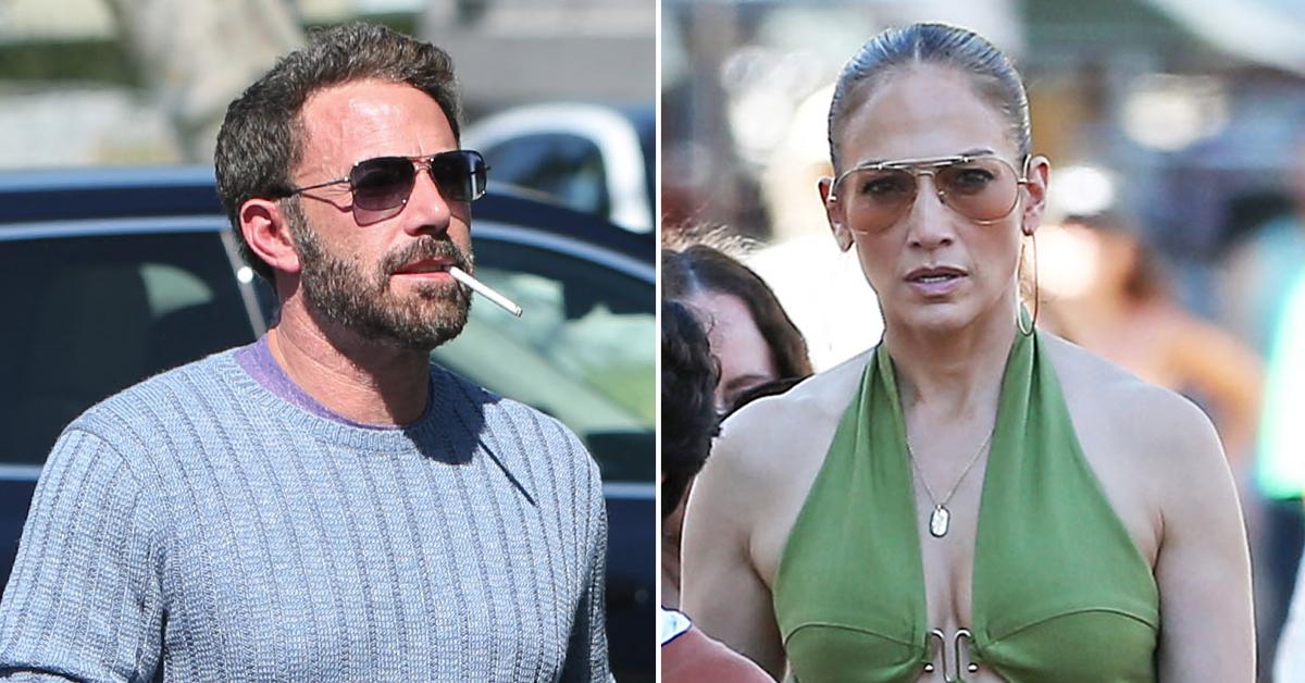 Ben Affleck Lights Up After Promising J Lo Hed Kick Habit