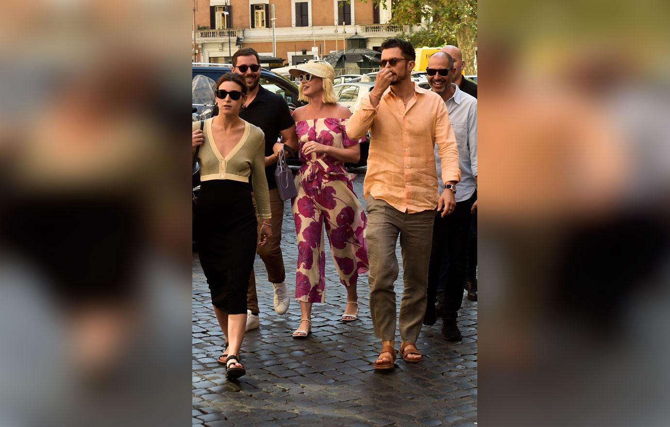 Katy Perry And Orlando Bloom In Rome To Attend Wedding Alongside Meghan Markle