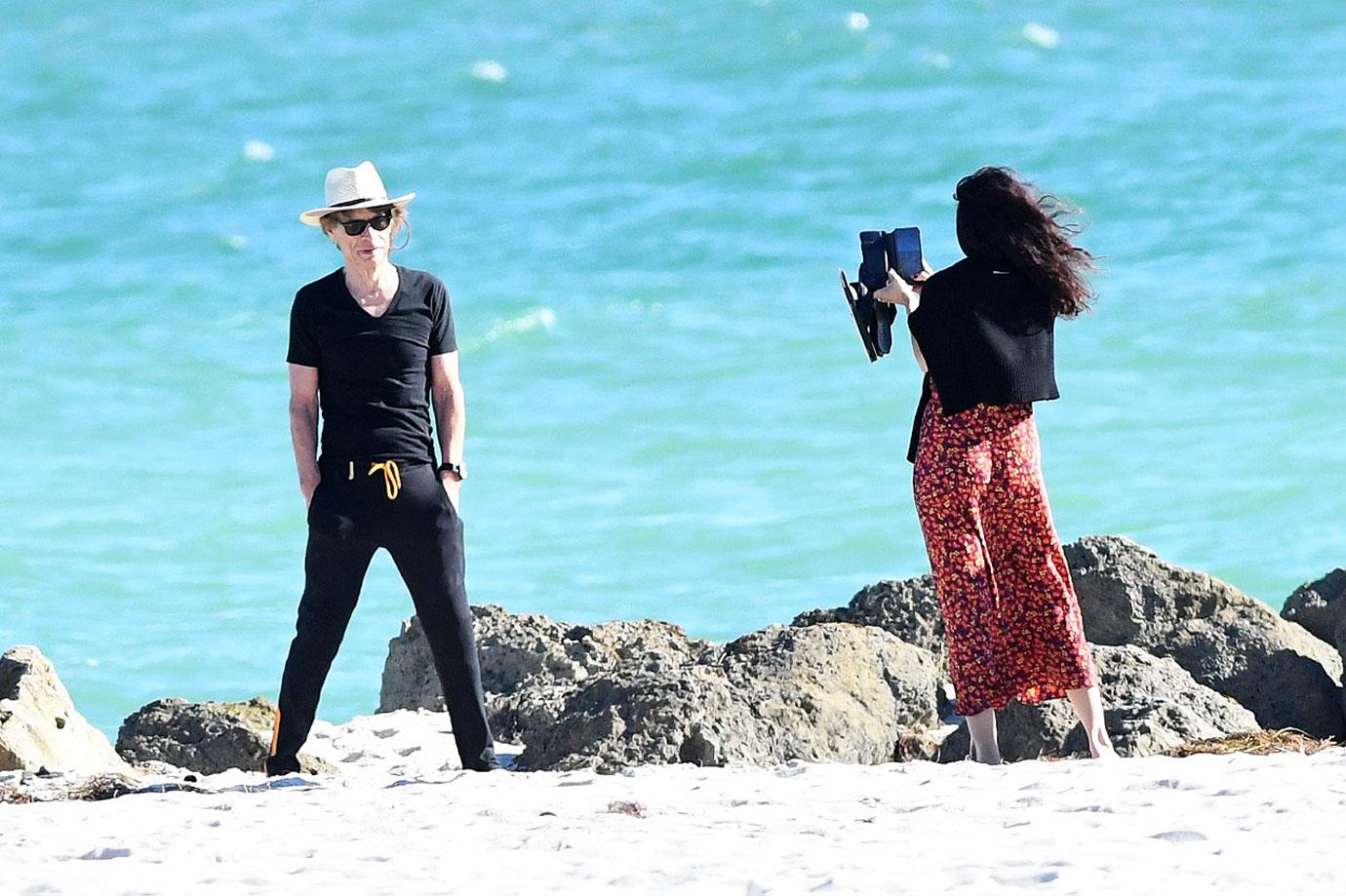 Mick Jagger And His Year Old Girlfriend Celebrate Years With Pda Filled Miami Vacation