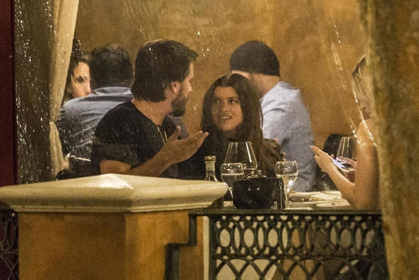 Sofia Richie Scott Disick date night wine