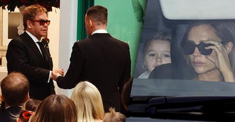 //elton john wedding beckhams