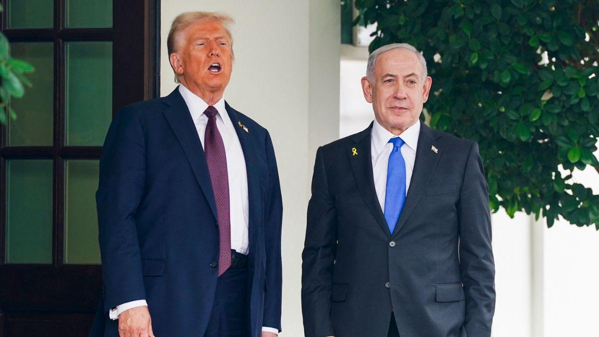 Photo of Donald Trump,  Benjamin Netanyahu