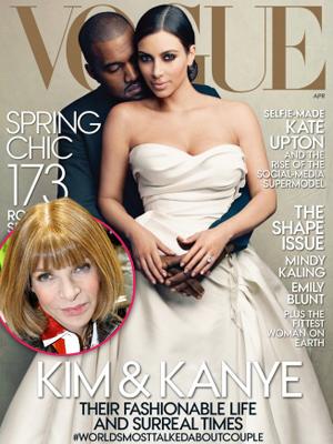 //anna wintour caves kanye west kim kardashian vogue cover tall