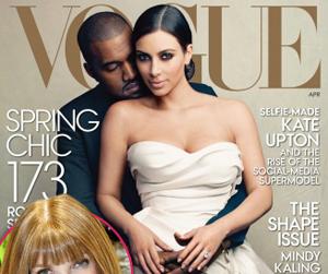 //anna wintour caves kanye west kim kardashian vogue cover tall