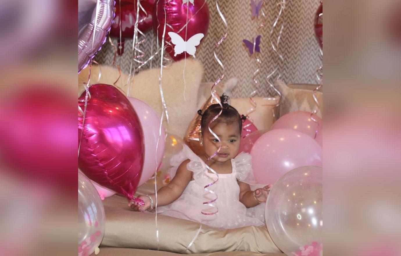 Khloé Kardashian Ignored Tristan Thompson at True's First Birthday Party -  Details on Party, Decor, and Food