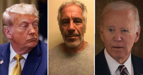 Photo of Donald Trump, Jeffrey Epstein, Joe Biden