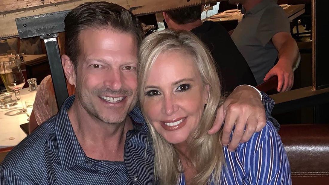 Shannon Beador and John Janssen take a selfie together.