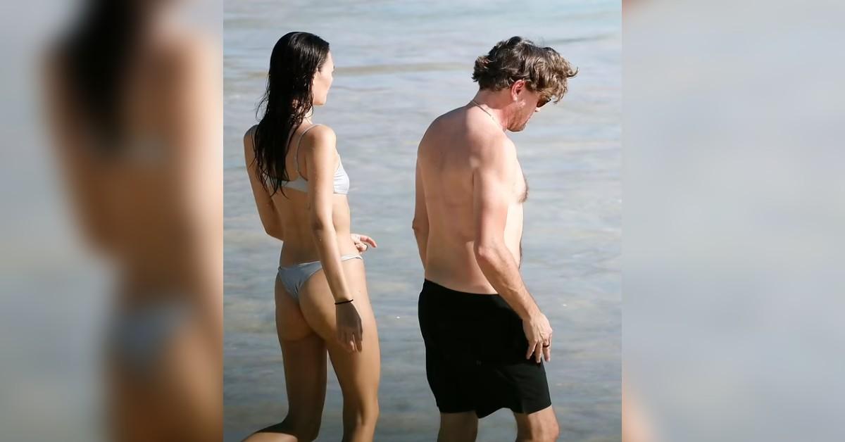 leonardo dicaprio vittoria ceretti beach pics mega