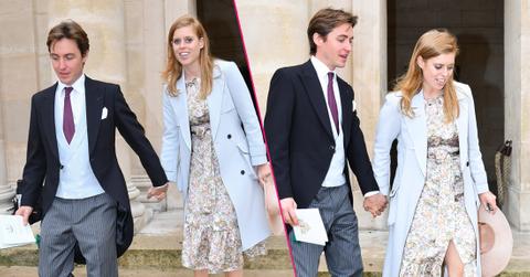 Princess Beatrice And Fiance Edoardo Mozzi Attend Royal Wedding