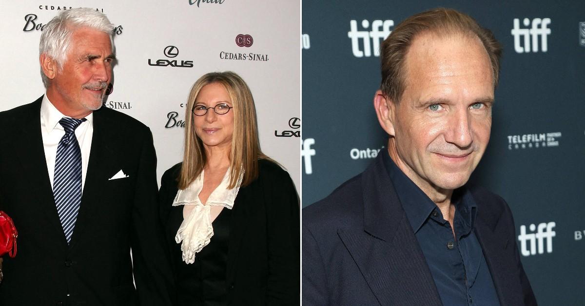 barbra streisands husband james brolin doesnt like her flirtatious friendship with ralph fiennes pp