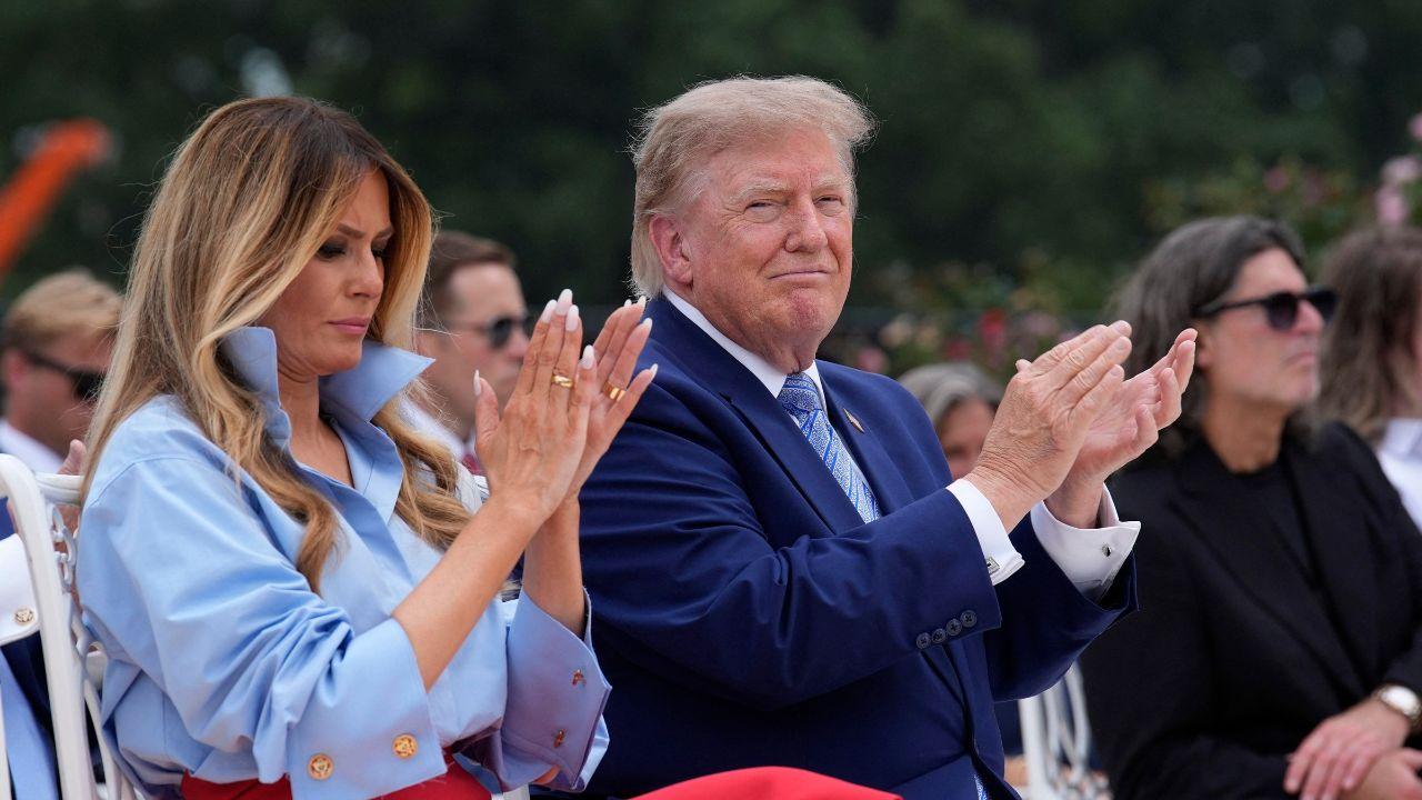 Photo of Melania and Donald Trump