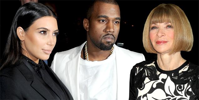 //anna wintour kim kardashian kanye west  wide