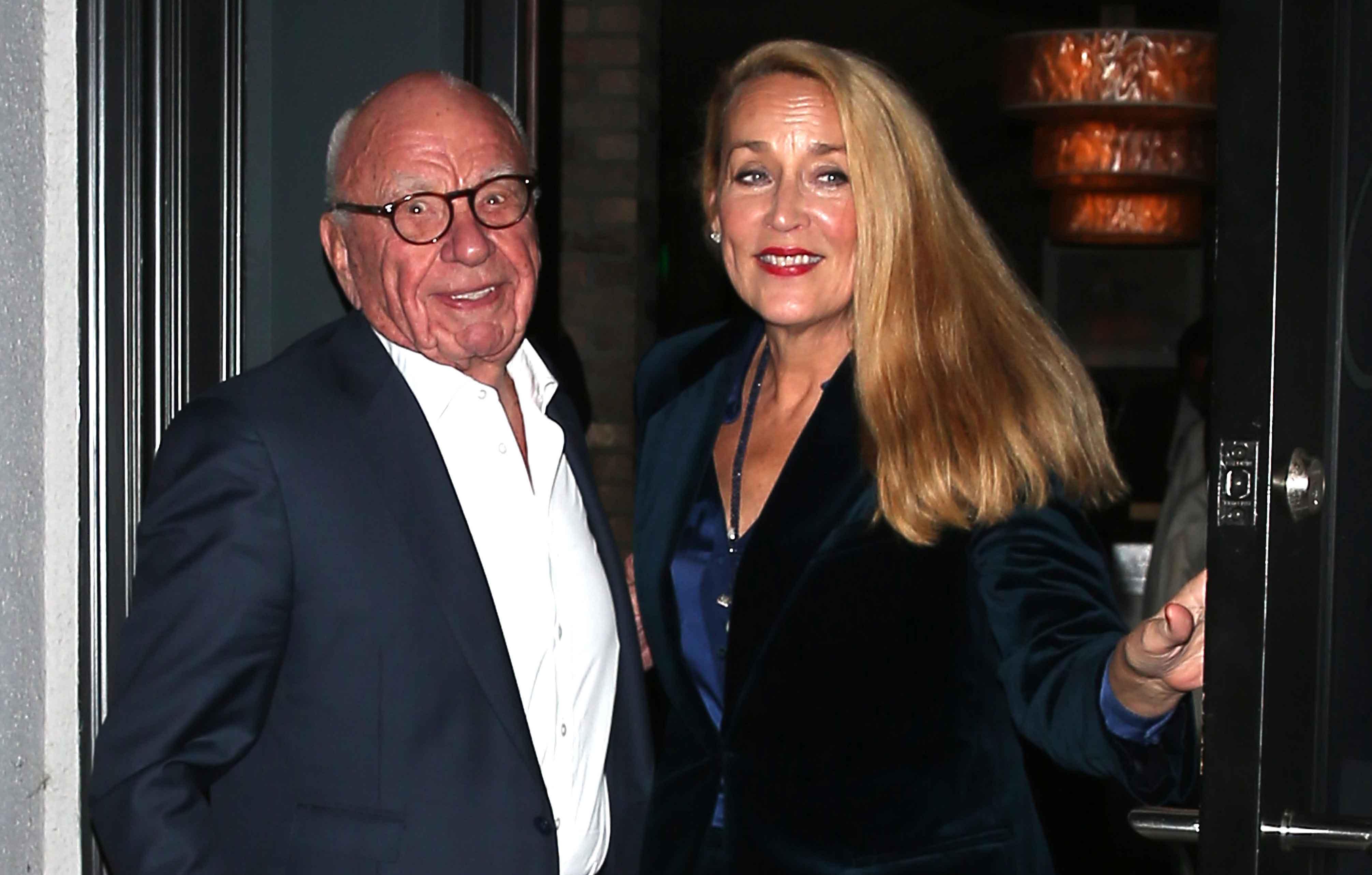 rupert murdoch jerry hall