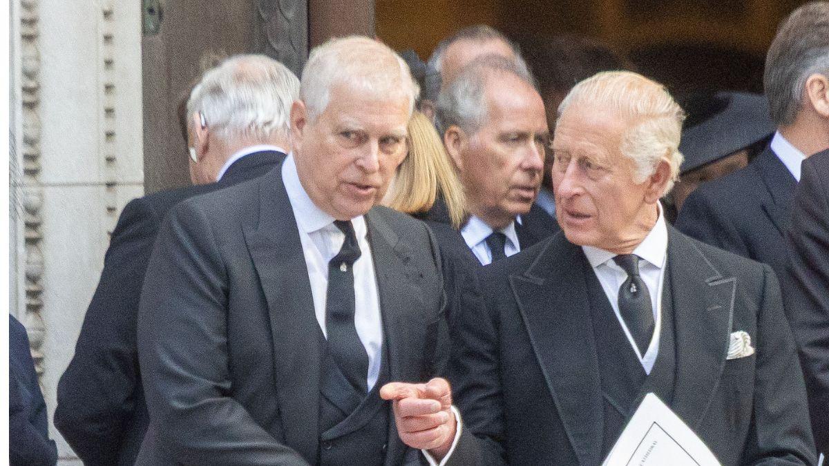 Photo of Andrew Mountbatten Windsor and King Charles