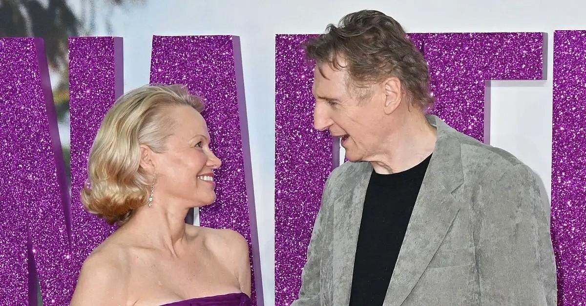 Photo of Liam Neeson and Pamela Anderson