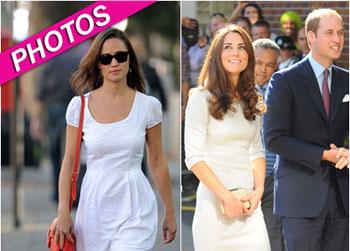 //pippa middleton kate middleton white dress