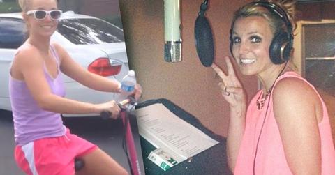 //britney spears recording again
