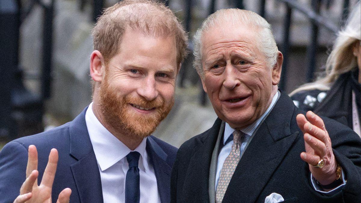 Photo of King Charles and Prince Harry