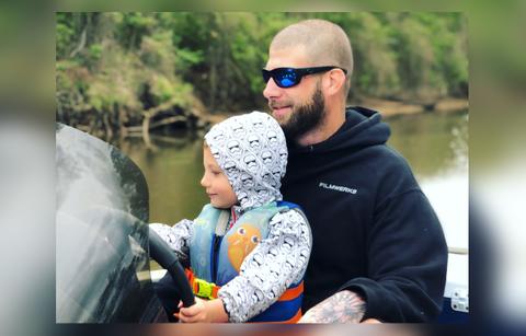 David Eason with Kaden