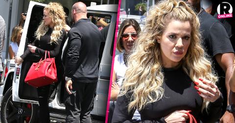 //khloe kardashian curly blonde hair first time jamie songothai death PP