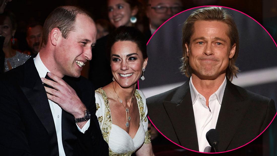 Prince William & Kate Laugh At Brad Pitt’s BAFTA Megxit Speech