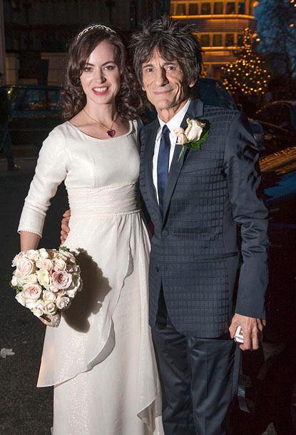 //ronnie wood sally humphries wedding _ _