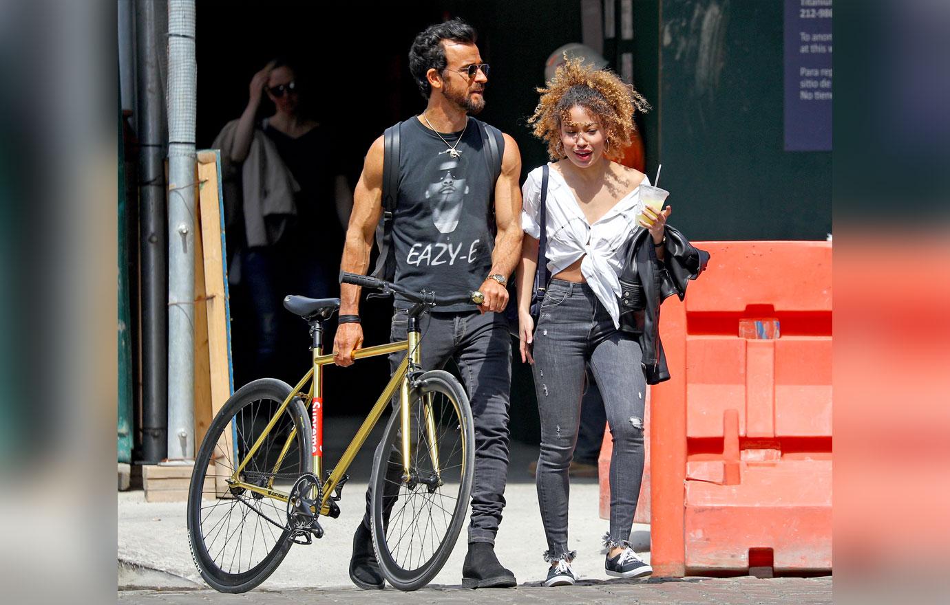 //justin theroux new romance model erika cardenas