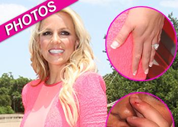 //britney spears manicure nails inf splash