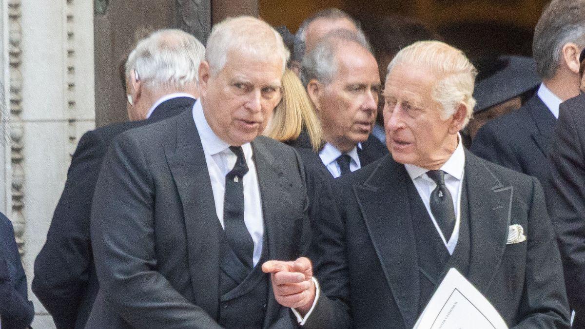 Photo of King Charles and Andrew Windsor