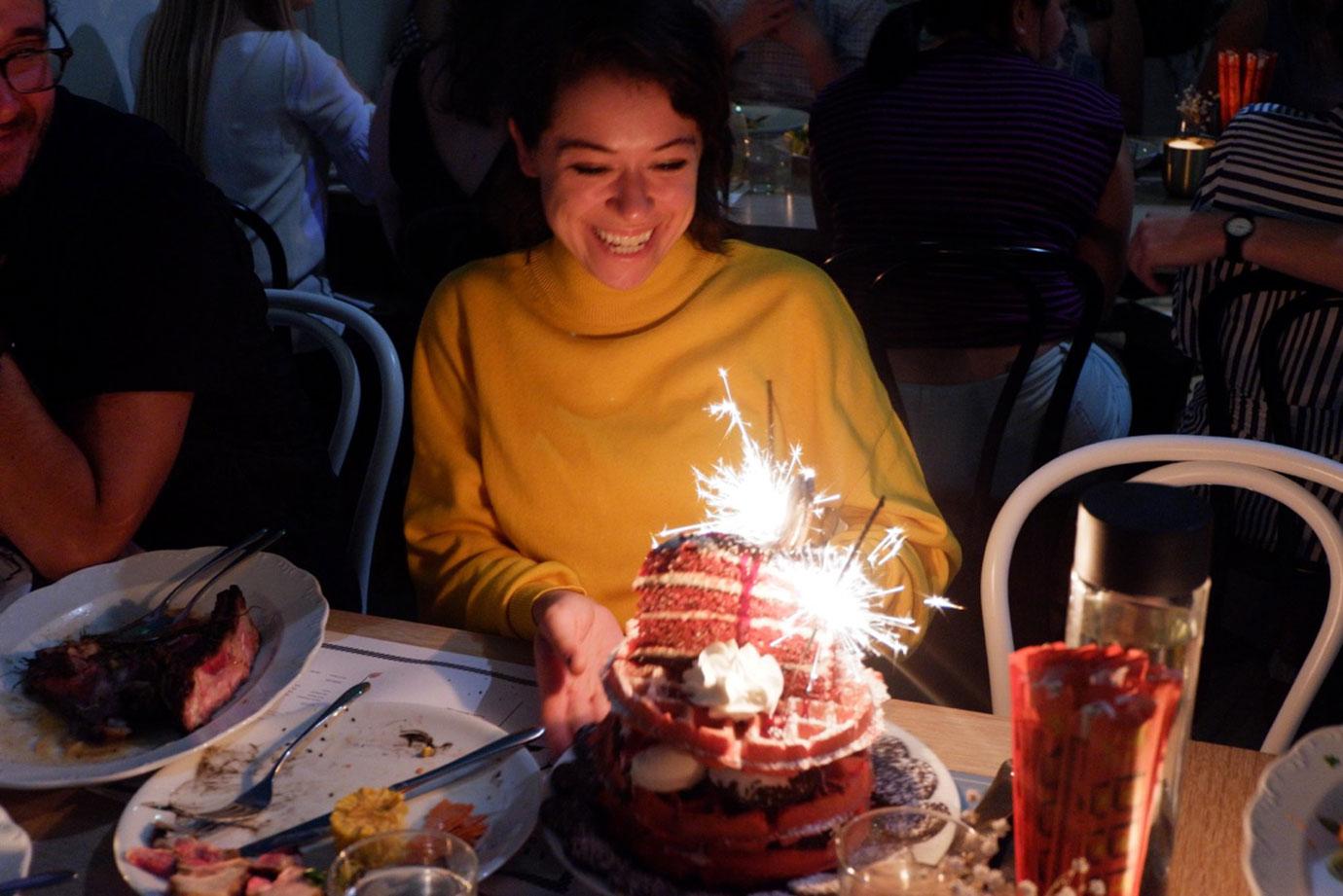 //Tatiana Maslany at the Seaport Food Lab