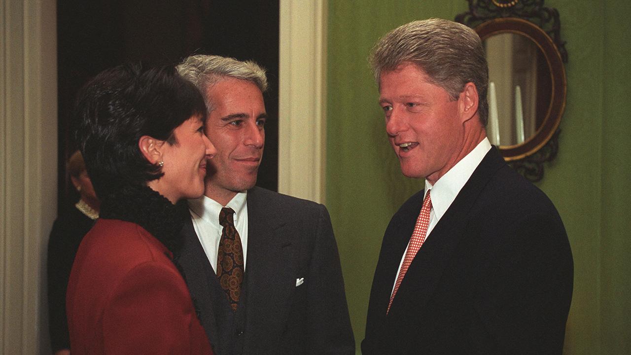 Photo of Ghislaine Maxwell, Jeffrey Epstein, Bill Clinton