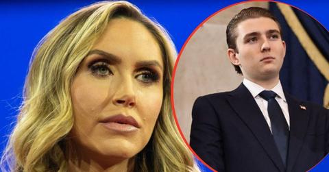split image of Lara Trump and Barron Trump