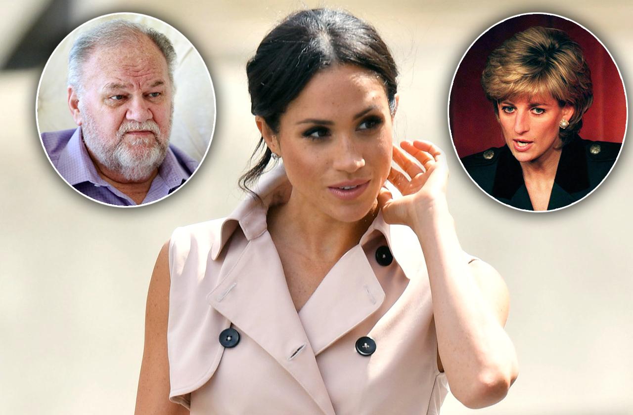 //Princess Diana Meghan Markle Cut Out Father pp