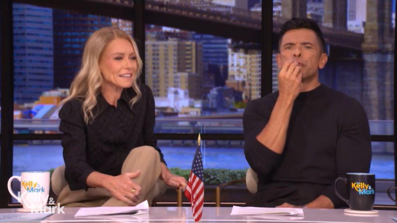 Kelly Ripa said the bug was 'desperate to escape' her plate.